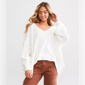 NWOT Free People Caroline Thermal In Ivory Coast